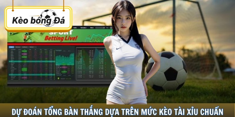 Dự đoán tổng bàn thắng dựa trên mức kèo tài xỉu chuẩn