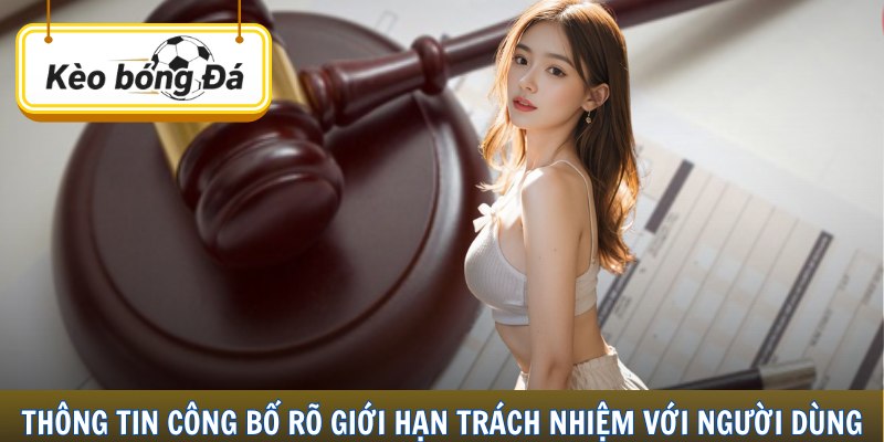 Thông tin công bố rõ giới hạn trách nhiệm với người dùng